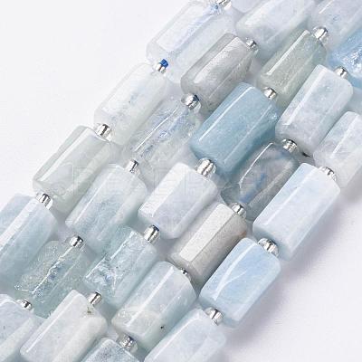 Natural Aquamarine Beads Strands X-G-S345-8x11-005-1