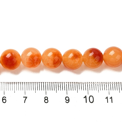 Natural Dyed White Jade Beads Strands G-M402-C04-20-1