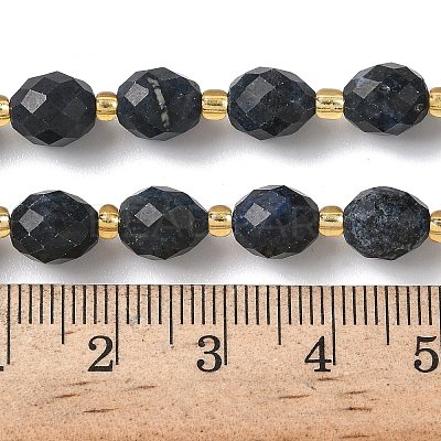 Natural Dumortierite Beads Strands G-F809-A39-01-1