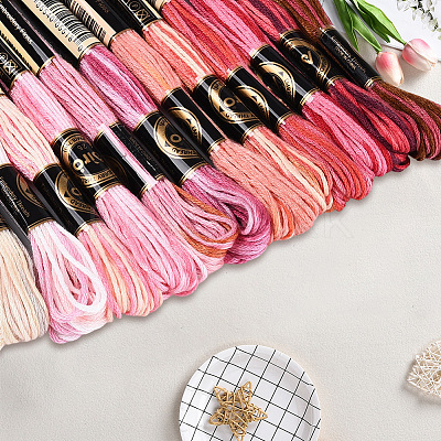 6-Ply Polyester Embroidery Floss OCOR-WH20074-15H-1