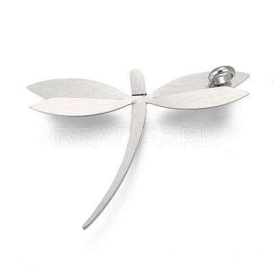 304 Stainless Steel Big Pendants STAS-D442-17C-1