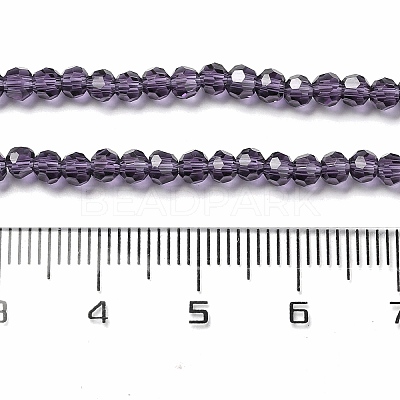 Transparent Glass Beads Strands EGLA-A035-T3mm-D15-1