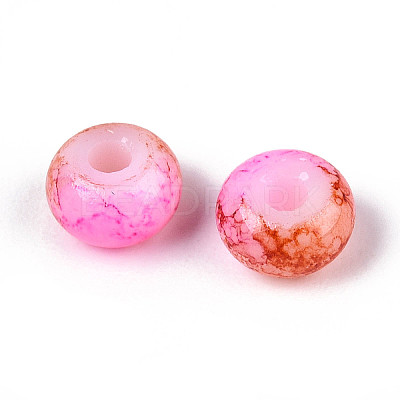 3/0 Baking Paint Glass Beads GLAA-G118-02B-1