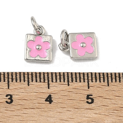 Brass Enamel Pendants KK-B170-04P-1