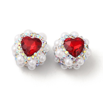 Polymer Clay Rhinestone Beads RGLA-D050-04A-1