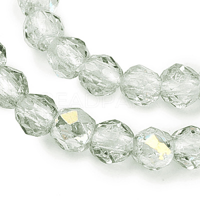 Transparent Glass Beads Strands EGLA-N028-01A-A02-1