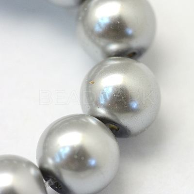 Baking Paint Glass Pearl Bead Strands X-HY-Q003-3mm-34-1