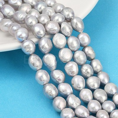 Natural Cultured Freshwater Pearl Beads Strands PEAR-P064-20K-07E-1
