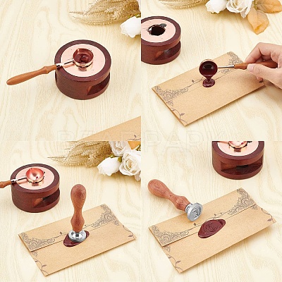 DIY Scrapbook Wax Seal Stamp Sets AJEW-WH0432-010-1