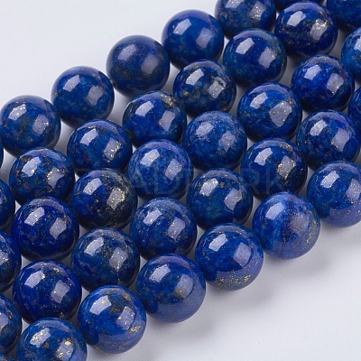 Natural Lapis Lazuli Beads Strands G-G423-10mm-A-1