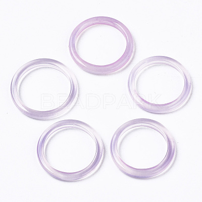 Natural White Chalcedony Linking Rings G-N0326-036-01-1