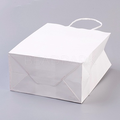 Pure Color Kraft Paper Bags AJEW-G020-C-03-1