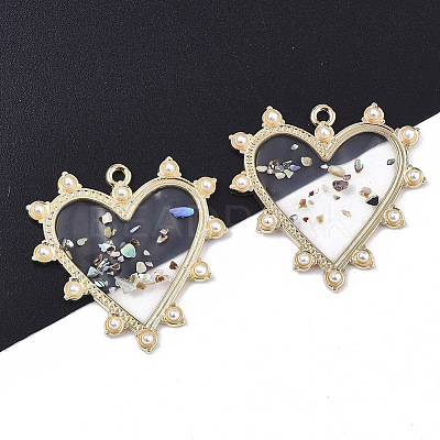 Epoxy Resin Pendants X-RESI-T045-013-1