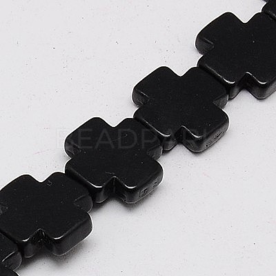 Synthetic Turquoise Beads Strands TURQ-G118-15x15mm-07-1