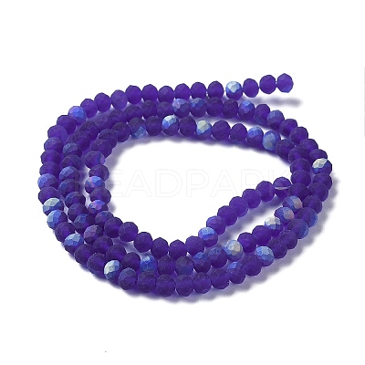 Transparent Glass Beads Strands X1-EGLA-A034-T4mm-MB06-1
