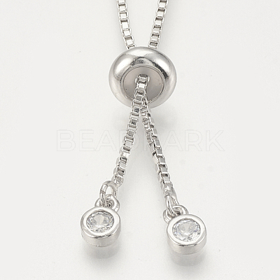 Adjustable Brass Necklace Making KK-Q746-002P-1
