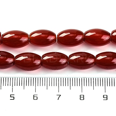Dyed & Heated Natural Carnelian Beads Strands G-G177-J01-01-1
