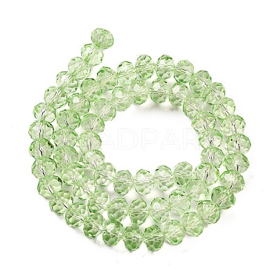 Transparent Baking Paint Glass Beads Strands DGLA-A034-T8mm-D11-1