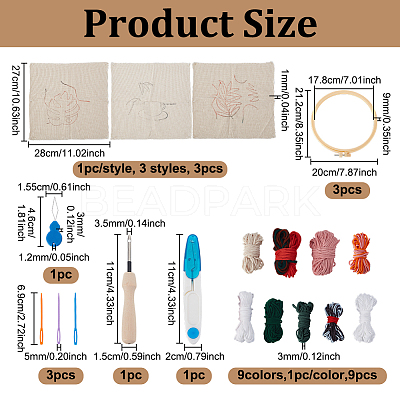 DIY Punch Needle Kits DIY-ME0001-53B-1