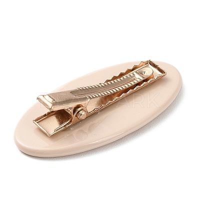 Oval with Word Love Resin Alligator Hair Clips PHAR-D015-01E-1