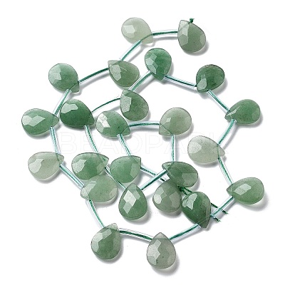 Natural Green Aventurine Beads Strands G-K382-C08-01-1