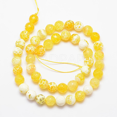 Natural Fire Crackle Agate Bead Strands X-G-K166-07F-6mm-07-1