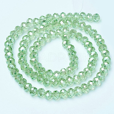 Electroplate Glass Beads Strands EGLA-A034-T3mm-B17-1