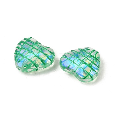 Transparent Glass Enamel Beads GLAA-S388-01E-1