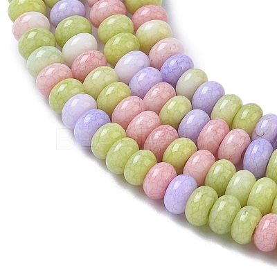 Ombre Effect Dyed Glass Beads Strands LS-GLAA-C043-01D-1