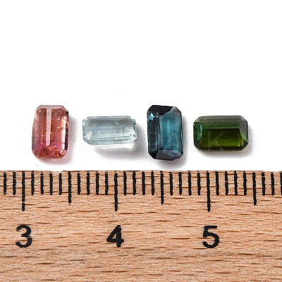 Faceted Natural Multicolor Tourmaline Cabochons G-I295-05C-13A-1