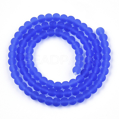 Transparent Glass Beads Strands GLAA-T032-T4mm-MD04-1