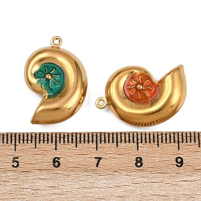 304 Stainless Steel Enamel Pendants STAS-G363-16G-01-1