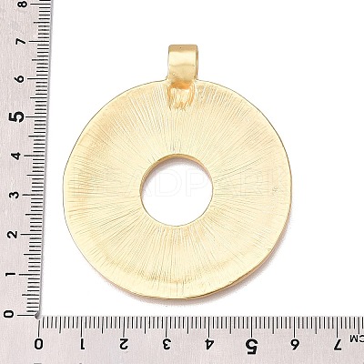 Flat Round Rack Plating Alloy Big Pendants FIND-N005-43G-1