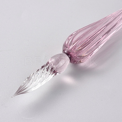 Handmade Glass Dip Pen AJEW-WH0121-43G-1