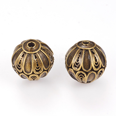 Brass Beads KK-E737-58AB-1