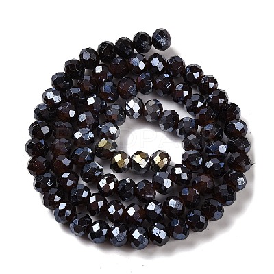 Baking Electroplate Glass Beads Strands X-DGLA-A039-J6MM-B20-1