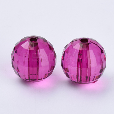 Transparent Acrylic Beads X-TACR-Q254-8mm-V65-1