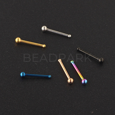 304 Stainless Steel Round Ball Nose Bone Rings WG2C4E4-06-1