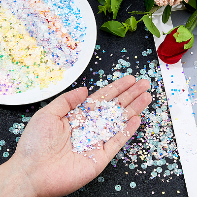 120G 6 Colors PET Nail Art Sequins Decoration Accessories MRMJ-DC0001-12-1