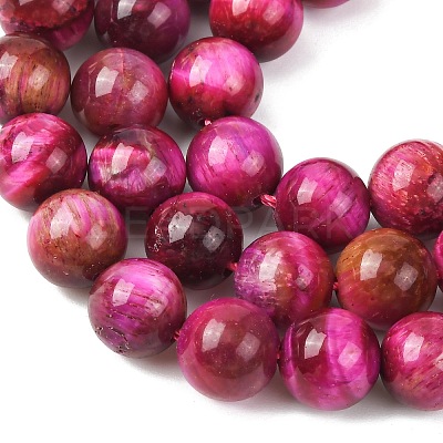 Grade B Natural Tiger Eye Beads Strands G-F591-18-8mm-05-01-1