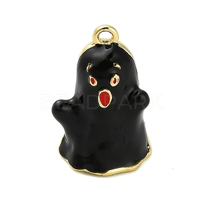 Halloween Brass Enamel Pendants KK-F915-01C-G-1