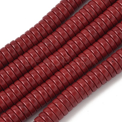 Dyed Natural Magnesite Beads Strands G-M448-F01-02-1