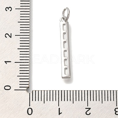 Rack Plating Brass Micro Pave Cubic Zirconia Pendants KK-I720-48P-1