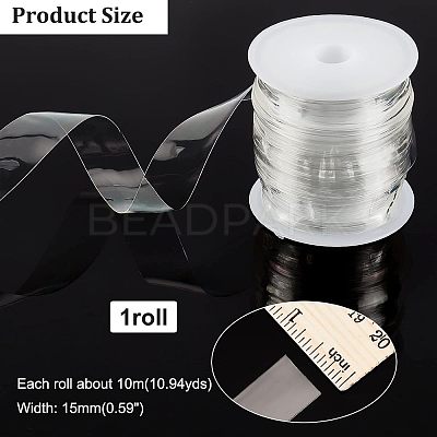 Invisible Stretchy TPU Plastic Transparent Elastic Strap EW-WH0013-22A-1