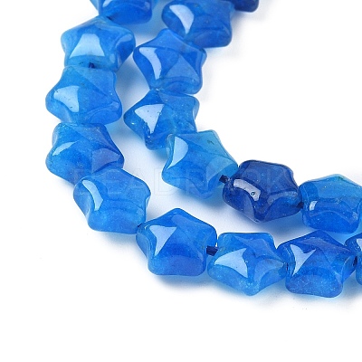 Dyed Natural Malaysia Jade Star Beads Strands G-Z080-A01-01-1