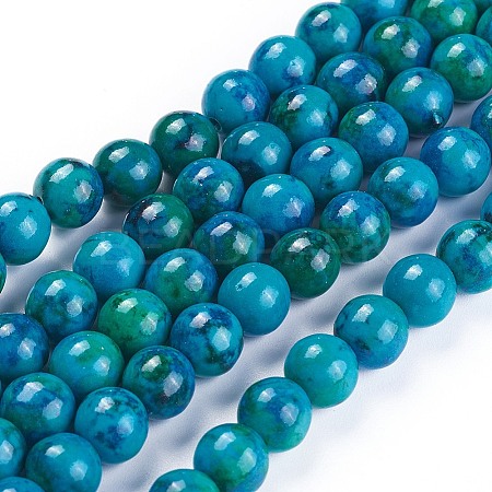 Synthetic Chrysocolla Beads Strands G-F647-02-B-01-1