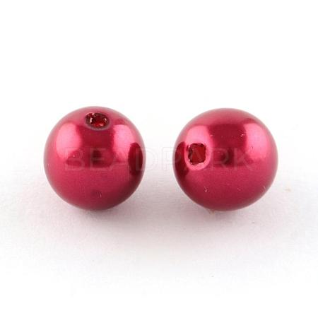 ABS Plastic Imitation Pearl Round Beads SACR-S074-8mm-A38-1