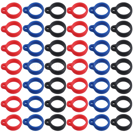 66Pcs 3 Colors Silicone Pendant SIL-GF0001-45C-1
