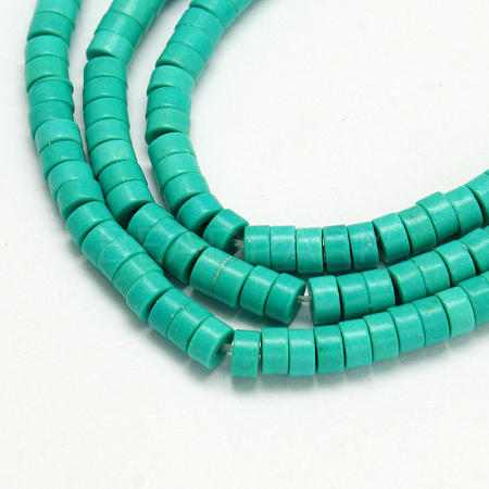 Synthetic Turquoise Beads Strands TURQ-G110-6x3mm-09-1