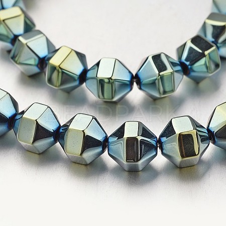 Electroplate Non-magnetic Synthetic Hematite Bead Strands G-F300-29B-07-1